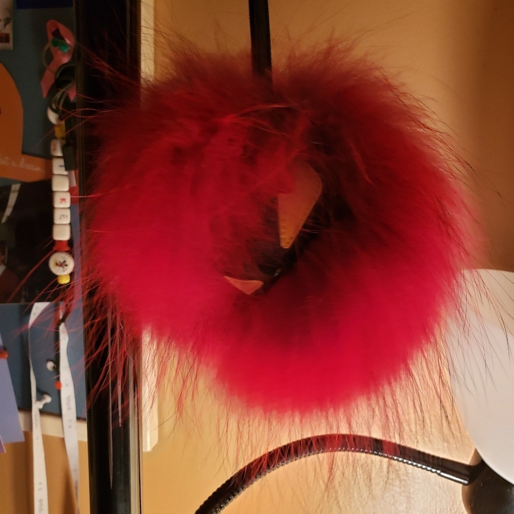 Little monster pom pom keychain